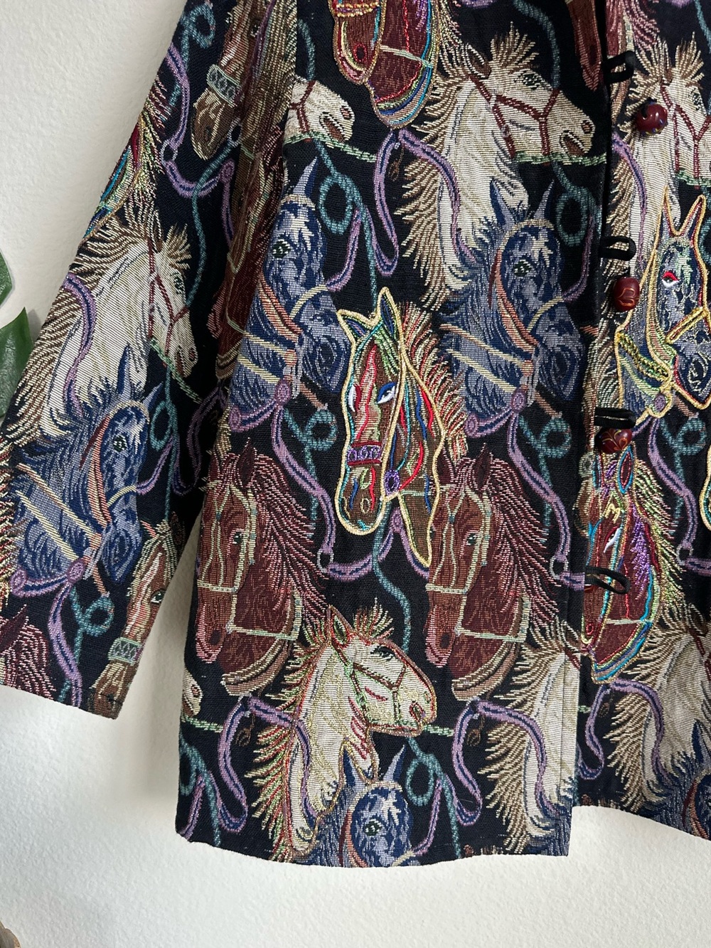 Vintage Daniel K Horse Tapestry Jacket - Picture 9 of 16